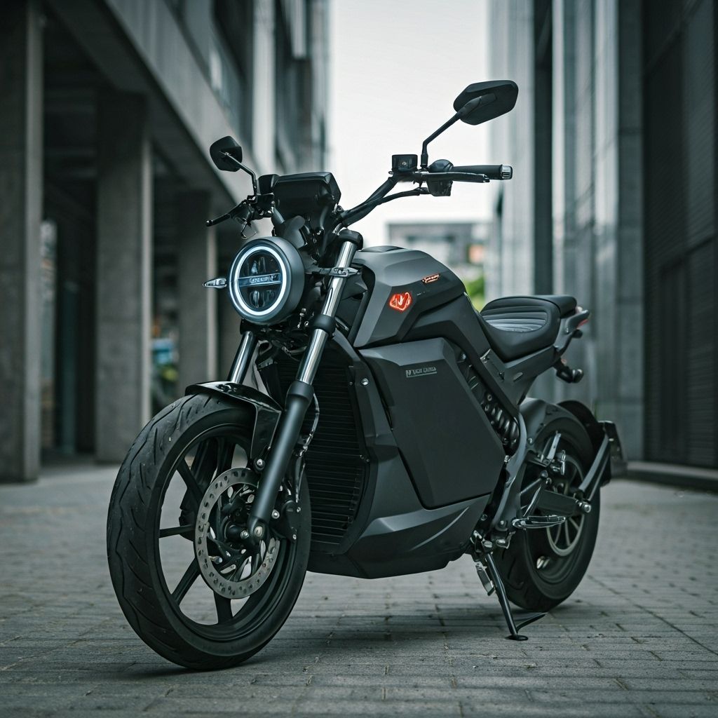 HiPeng mototsikli shahar muhitida